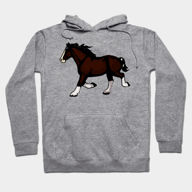 Dark Horse Trotting Hoodie by Shyflyer